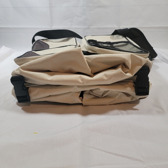 Luxtrada 3 in 1 Diaper Bag Multi-function Baby Diaper Changing Station Tan Brown - Picture 13 of 15